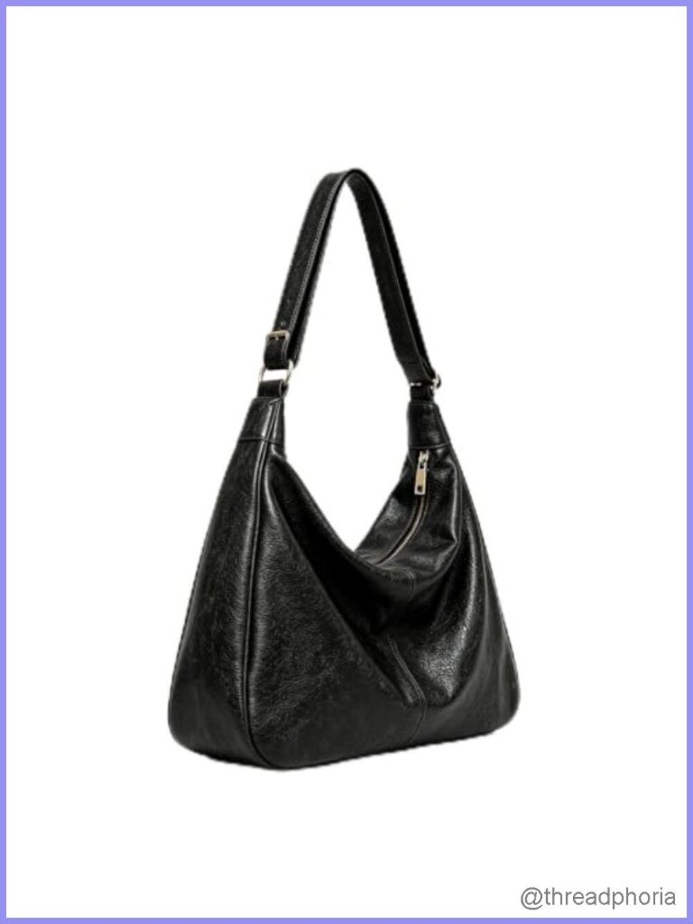 Vegan Leather Crossbody Hobo Shoulder Tote Bag Large Capacity Travel